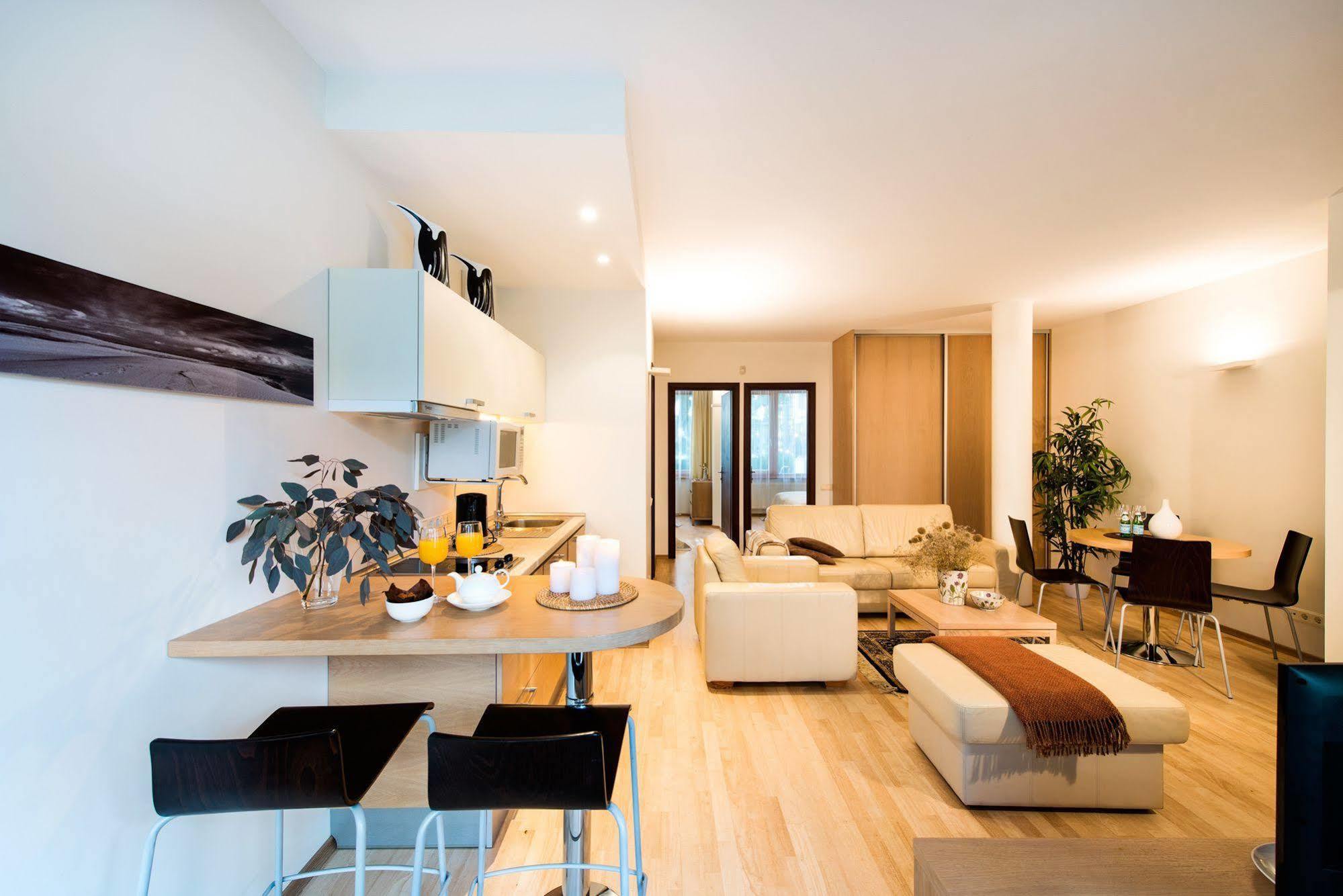 Apartamentai Tylios Pusys พาลังกา ภายนอก รูปภาพ